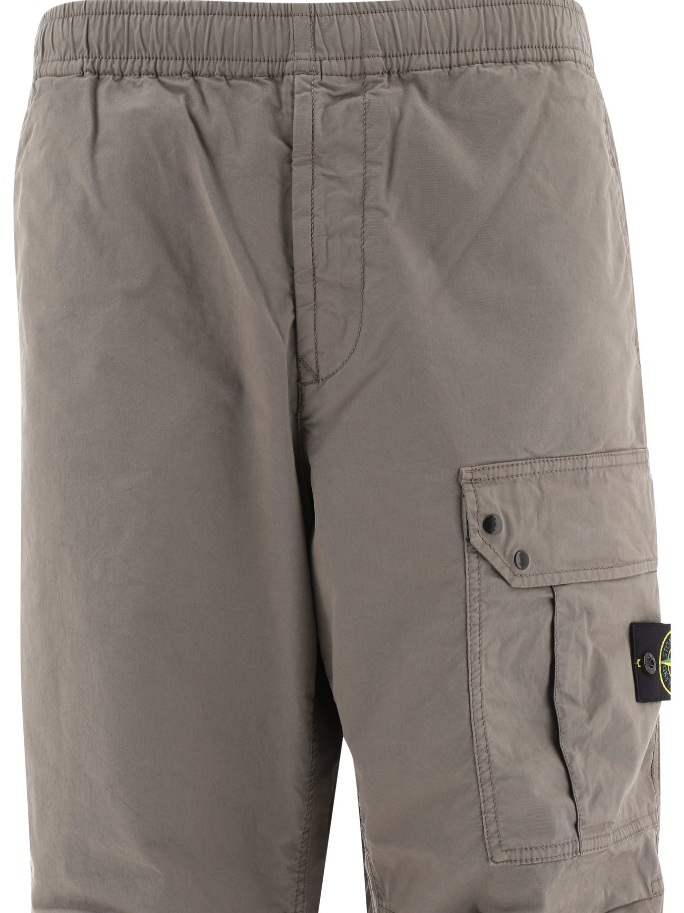 STONE ISLAND Grey Compass cargo trousers